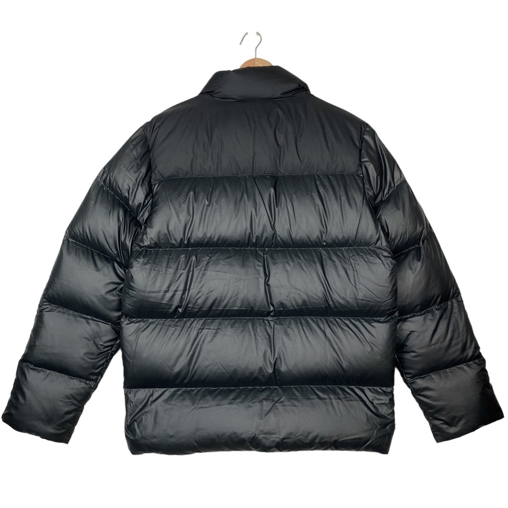 Nike RARE Vintage Y2k Swoosh Down 550 Puffer Zip Up Winter Bomber Jacket Black - Picture 4 of 15